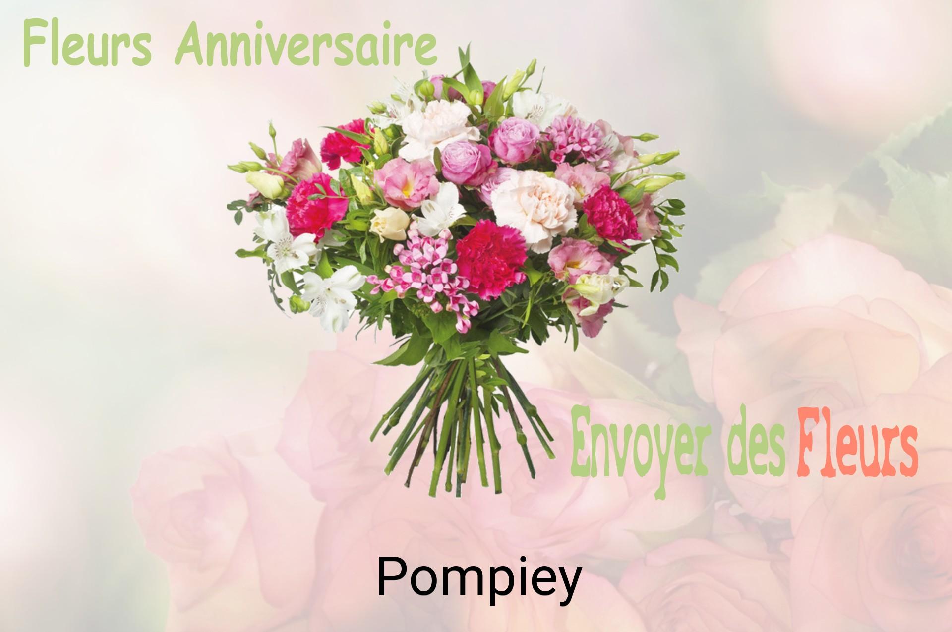 Bouquet de fleurs d’anniversaire livré à Pompiey